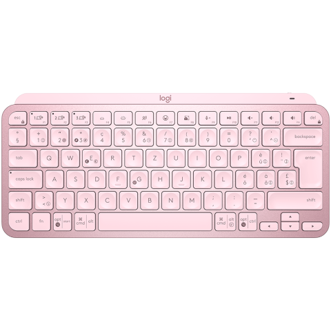 Tastaturi - LOGITECH MX Keys Mini Minimalist Wireless Illuminated Keyboard - ROSE - US INTL - 2.4GHZ/BT - INTNL LOGITECH ,  Cod Produs: 920-010500