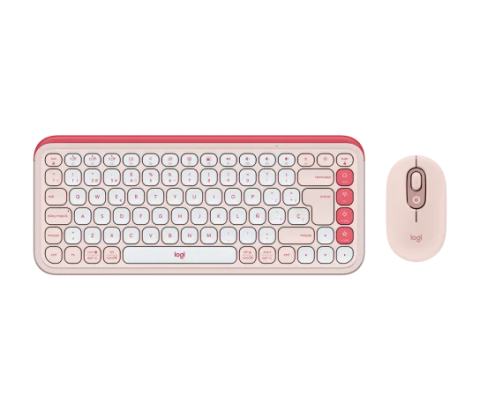 Tastaturi - LOGITECH POP ICON COMBO - ROSE - US INTL - BT - INTNL-973 Cod Produs: 920-013142
