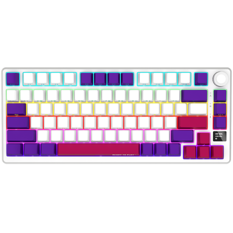 Electronice - LORGAR KBP7075W ,  Wireless 75% Mechanical Gaming Keyboard Pro ,  White ,  EN layout Cod Produs: LRG-KBP7075W-WH-US