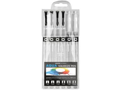 Accesorii - Marker gol reincarcabil Molotow Aqua Squeeze Pen Basic-Set 2