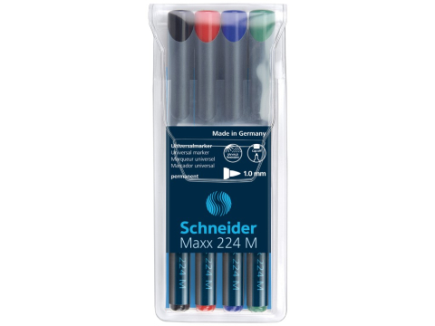 Scris si accesorii - Marker OHP permanent Schneider 224 1 mm 4/set