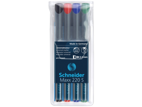 Scris si accesorii - Marker OHP S fin permanent Schneider 4/set 220 0.4 mm
