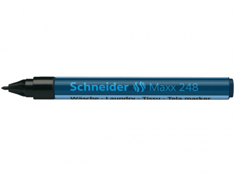 Marker permanent textile 1.0 mm Schneider 248 negru [3]