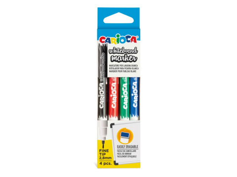 Markere pentru whiteboard si flipchart - Marker whiteboard Carioca 4/set