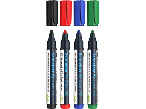 Marker whiteboard + flipchart 290 Schneider 4/set [2]