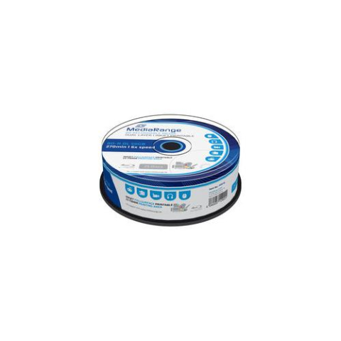 Medii de stocare - MediaRange BD-R Dual Layer 50GB 6x ,  ink.fullsurface print. cake 25 Cod Produs: MR510