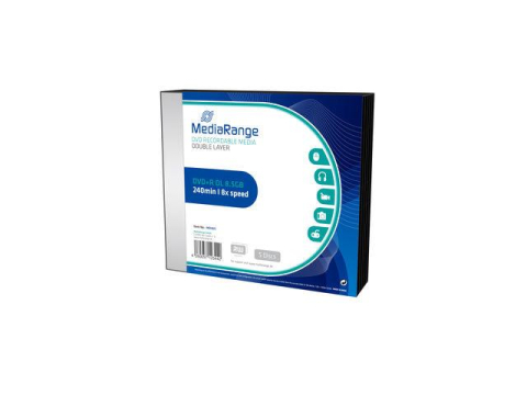 Electronice - MediaRange DVD+R Double Layer 8 , 5GB 8x Slimcase Pack5 Cod Produs: MR465