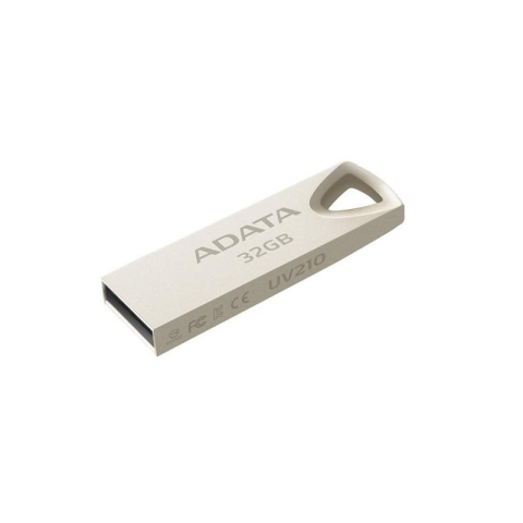 Electronice - MEMORIE USB 2.0 ADATA 32 GB, clasica, carcasa aliaj zinc, argintiu, Cod Produs: AUV210-32G-RGD