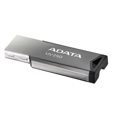 MEMORIE USB 2.0 ADATA 32 GB, clasica, carcasa metalica, argintiu, Cod Produs: AUV250-32G-RBK [0]