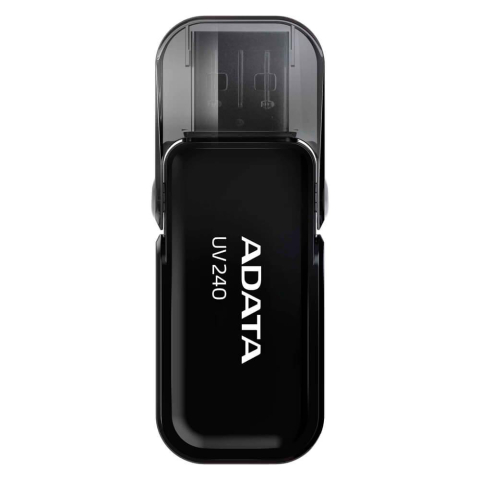MEMORIE USB 2.0 ADATA 32 GB ,  cu capac ,  carcasa plastic ,  negru ,  Cod Produs: AUV240-32G-RBK [1]