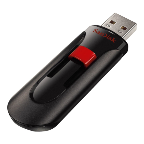 Electronice - MEMORIE USB 2.0 SANDISK 64 GB ,  retractabila ,  carcasa plastic ,  negru ,  Cod Produs: SDCZ60-064G-B35