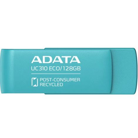 Electronice - MEMORIE USB 3.2 ADATA 128 GB, protectie slide laterala, carcasa plastic, albastru, Cod Produs: UC310E-128G-RGN