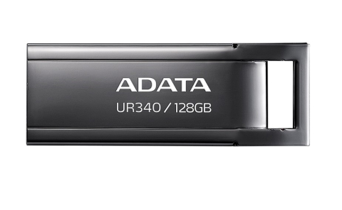 Electronice - MEMORIE USB 3.2 ADATA UR340 128GB BLACK METALIC, Cod Produs: AROY-UR340-128GBK
