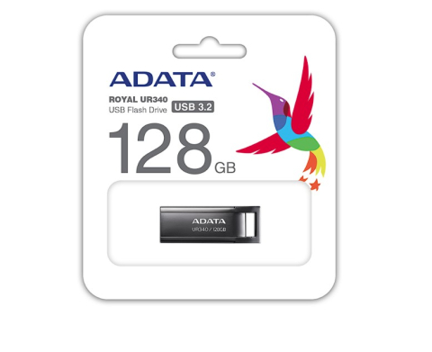 MEMORIE USB 3.2 ADATA UR340 128GB BLACK METALIC ,  Cod Produs: AROY-UR340-128GBK [3]