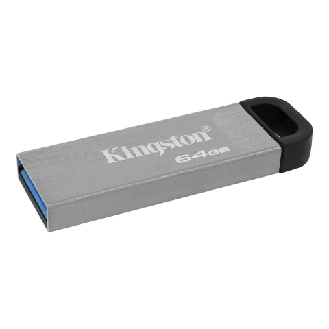 MEMORIE USB 3.2 KINGSTON 64 GB, clasica, carcasa metalic, argintiu, Cod Produs: DTKN/64GB [0]