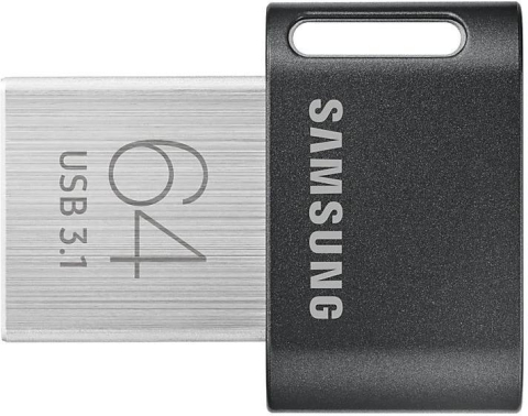 Electronice - MEMORIE USB SAMSUNG 64 GB, USB 3.1, profil mic, carcasa metalica, negru, Cod Produs: MUF-64AB/APC