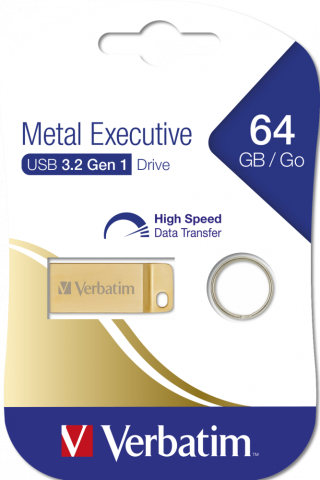 MEMORIE USB VERBATIM METAL EXECUTIVE 64GB USB 3.0 AURIU Cod Produs: 99106 [3]