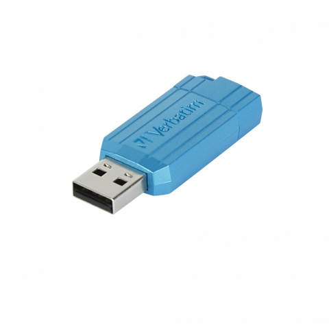 MEMORIE USB VERBATIM PINSTRIPE 64GB BLUE Cod Produs: 49961 [0]