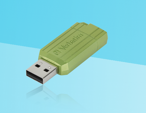 MEMORIE USB VERBATIM PINSTRIPE 64GB GREEN Cod Produs: 49964 [0]