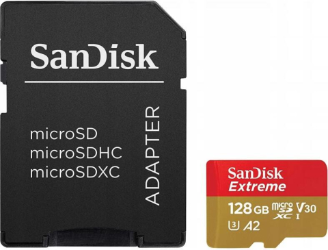 Card-uri SD - MEMORII. SD CARD Sandisk MICROSDXC 128GB CL10 SDSQXAA-128G-GN6AA, Cod Produs: SDSQXAA-128G-GN6AA
