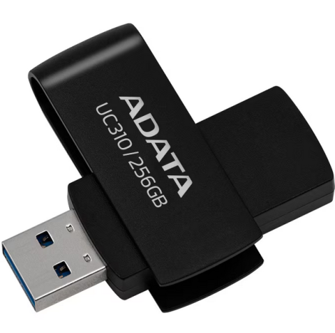 MEMORII USB Adata 256GB ,  USB-3.2 ,  Criptare Hardware: Nu ,  Dimensiune mini: Da Cod Produs: UC310-256G-RBK [1]