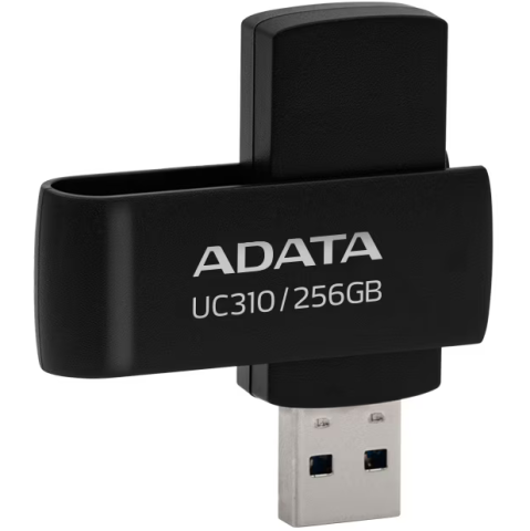 Memorii USB - MEMORII USB Adata 256GB ,  USB-3.2 ,  Criptare Hardware: Nu ,  Dimensiune mini: Da Cod Produs: UC310-256G-RBK