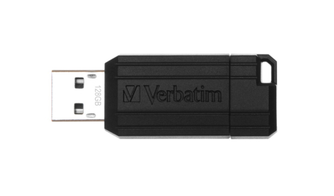 Electronice - MEMORII USB Verbatim 2.0 PINSTRIPE 128GB BLACK, Cod Produs: 49071