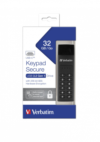 MEMORII USB Verbatim VER 49430 KEYPAD SECURE USB 3.1 G1 DRIVE ,  Cod Produs: 49430 [3]