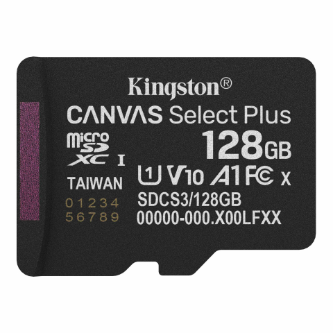 Card-uri SD - MEMORY MICRO SDXC 128GB UHS-I/SDCS3/128GBSP KINGSTON Cod Produs: SDCS3/128GBSP