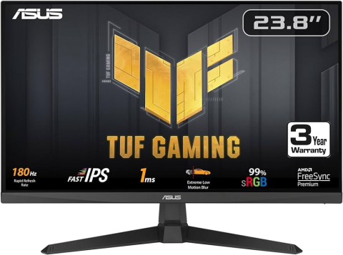 Electronice - MONITOARE Asus - gaming 23.8 inch ,  IPS ,  WLED ,  1920x1080 ,  16: 9 ,  180Hz ,  1 ms ,  250 cd/m2 ,  1.000: 1 ,  2W speakers ,  HDMI x2 ,  DisplayPort x1 ,  VESA: 100 x 100 Cod Produs: VG249Q3A