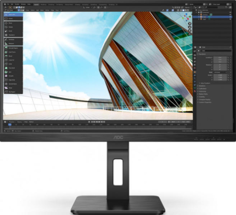 Electronice - MONITOR AOC 27 inch ,  home | office ,  IPS ,  Full HD (1920 x 1080) ,  Wide ,  250 cd/mp ,  4 ms ,  HDMI | VGA | DisplayPort ,  Cod Produs: 27P2Q