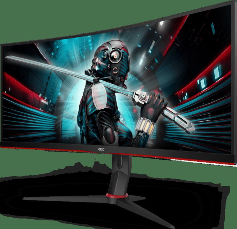 MONITOR AOC - gaming 34 inch , Gaming , VA , UWQHD (3440 x 1440) , Ultra Wide , 300 cd/mp , 1 ms , HDMI x 2 | Display Port , Cod Produs: CU34G2X/BK [0]