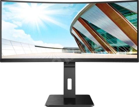 Monitoare - MONITOR AOC - gaming 34 inch , Gaming , VA , UWQHD (3440 x 1440) , Wide | curbat , 300 cd/mp , 1 ms , HDMI | DisplayPort , Cod Produs: CU34P2A