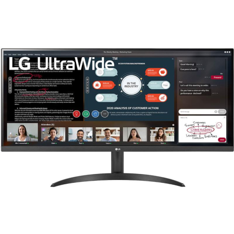 MONITOR LG 34 inch ,  home | office ,  IPS ,  UW-UXGA (DCI 2K+) (2560 x 1080) ,  Ultra Wide ,  250 cd/mp ,  5 ms ,  HDMI ,  Cod Produs: 34WP500-B.AEU [0]
