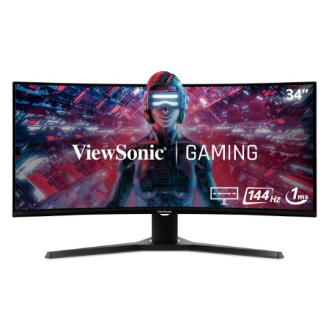Electronice - MONITOR ViewSonic 34 inch ,  Gaming ,  MVA ,  UWQHD (3440 x 1440) ,  curbat ,  300 cd/mp ,  1 ms ,  HDMI x 2 | DisplayPort x 2 ,  Cod Produs: VX3418-2KPC