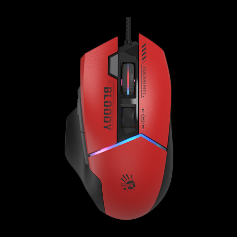 Periferice - Mouse A4Tech, gaming, Bloody Extra Fire RGB, USB Sports Red, Cod Produs: W95Ultra Sports Red