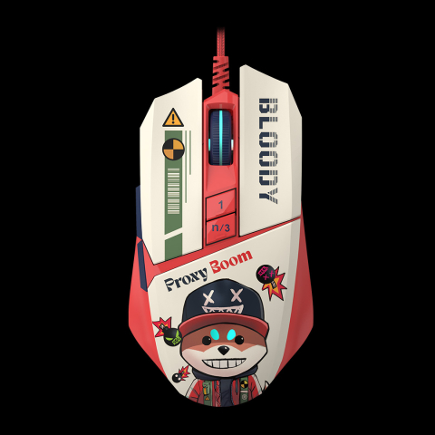 Periferice - Mouse A4Tech, gaming, Bloody RGB Animation Backlit  USB Proxy Boom, Cod Produs: W63Max Proxy Boom