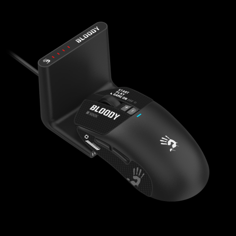 Periferice - Mouse A4Tech, gaming, BLOODY  WAVELINK FULL ,SPEED DUAL MODE WIRELESS  USB BLACK , Cod Produs: R72UltraDuo BLACK