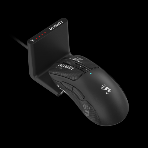 Mouse A4Tech, gaming, Bloody WaveLink Full Speed Dual Mode Wireless USB Type-C/Charging Dock /Black, Cod Produs: R73UltraDuo Black [4]