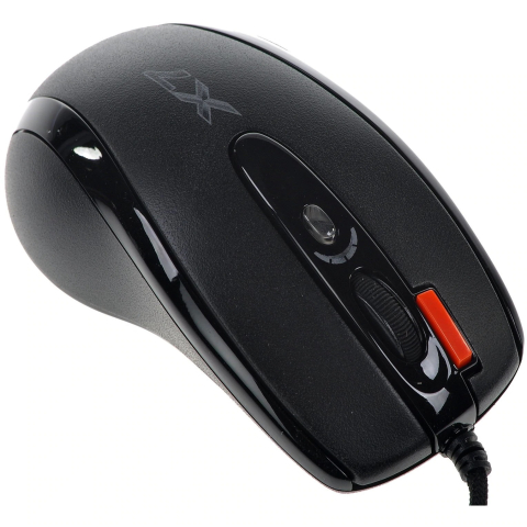 MOUSE A4tech ,  gaming ,  cu fir ,  USB ,  optic ,  2000 dpi ,  butoane/scroll 6/1 ,  buton selectare viteza ,  negru ,  Cod Produs: X-710BK [3]