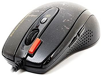 MOUSE A4tech, gaming, cu fir, USB, optic, 3000 dpi, butoane/scroll 4/1, buton selectare viteza, negru, Cod Produs: F5-BK [2]