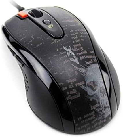 MOUSE A4tech, gaming, cu fir, USB, optic, 3000 dpi, butoane/scroll 4/1, buton selectare viteza, negru, Cod Produs: F5-BK [1]