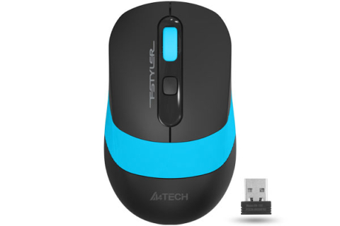 MOUSE A4tech ,  gaming ,  wireless ,  2.4GHz ,  optic ,  2000 dpi ,  butoane/scroll 4/1 ,  buton selectare viteza ,  negru / albastru ,  Cod Produs: FG10 Blue [0]