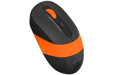 MOUSE A4tech, gaming, wireless, 2.4GHz, optic, 2000 dpi, butoane/scroll 4/1, buton selectare viteza, negru / portocaliu, Cod Produs: FG10 Orange [1]
