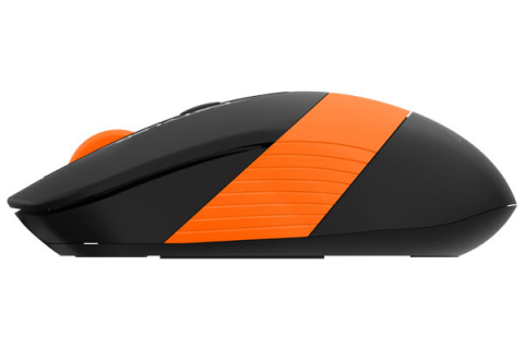 MOUSE A4tech, gaming, wireless, 2.4GHz, optic, 2000 dpi, butoane/scroll 4/1, buton selectare viteza, negru / portocaliu, Cod Produs: FG10 Orange [3]