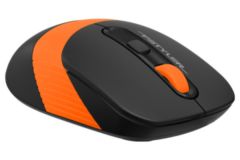 MOUSE A4tech, gaming, wireless, 2.4GHz, optic, 2000 dpi, butoane/scroll 4/1, buton selectare viteza, negru / portocaliu, Cod Produs: FG10 Orange [4]
