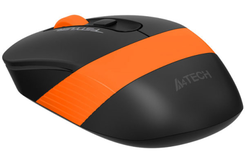 MOUSE A4tech, gaming, wireless, 2.4GHz, optic, 2000 dpi, butoane/scroll 4/1, buton selectare viteza, negru / portocaliu, Cod Produs: FG10 Orange [2]