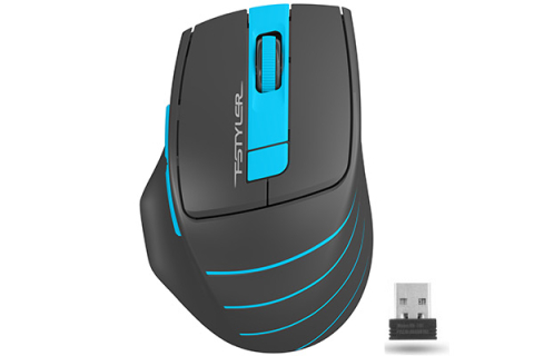 MOUSE A4tech ,  gaming ,  wireless ,  2.4GHz ,  optic ,  2000 dpi ,  butoane/scroll 6/1 ,  buton selectare viteza ,  negru / albastru ,  Cod Produs: FG30 Blue [0]