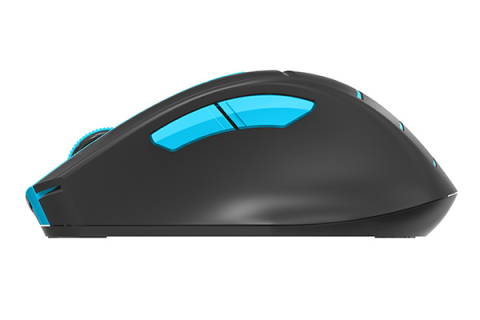 MOUSE A4tech ,  gaming ,  wireless ,  2.4GHz ,  optic ,  2000 dpi ,  butoane/scroll 6/1 ,  buton selectare viteza ,  negru / albastru ,  Cod Produs: FG30 Blue [2]
