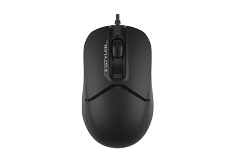 Mouse - MOUSE A4tech, PC sau NB, cu fir, USB, optic, 1600 dpi, butoane/scroll 3/1, , negru, Cod Produs: FM12 Black
